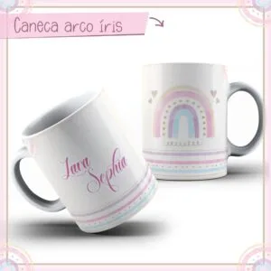 Arte Caneca Rainbow - Arquivo Digital 30 Arte Caneca Rainbow - Arquivo Digital