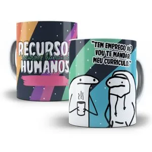 Arte Caneca Recursos Humanos Flork Profissões Sublimação Jpg