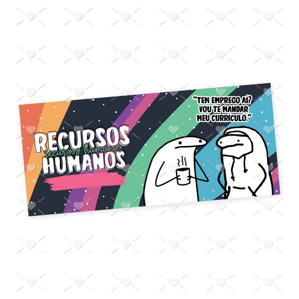 Arte Caneca Recursos Humanos Flork Profissões Sublimação Jpg