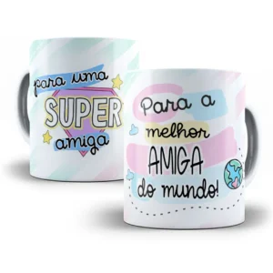 Arte Caneca Super Amiga: Presente Perfeito e Original