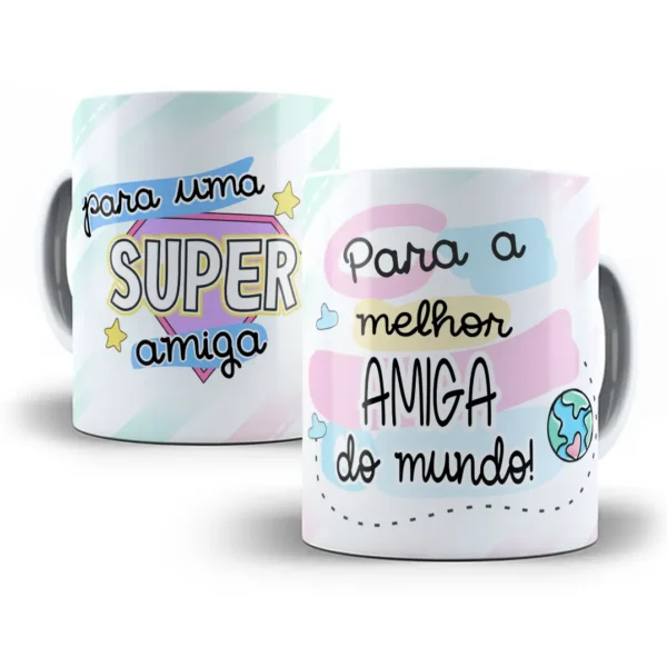Arte Caneca Super Amiga: Presente Perfeito e Original