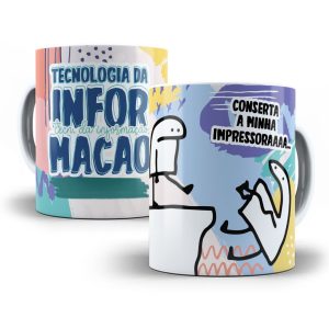 Arte Caneca Tecnologia da Informação T.I. Flork Profissões