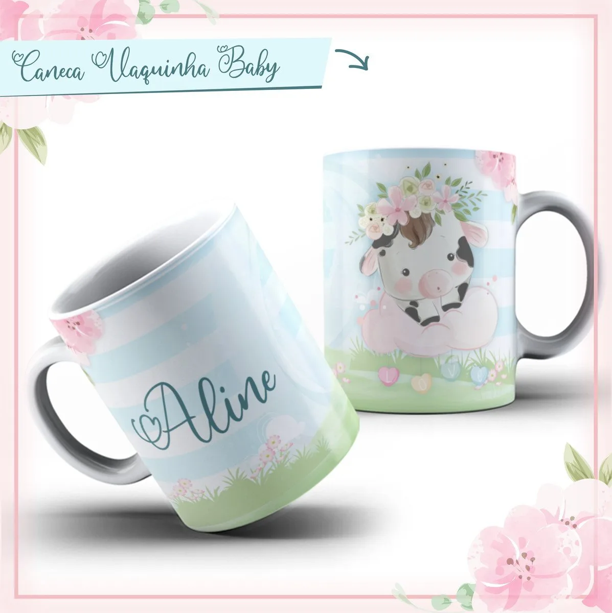 Arte Caneca Vaquinha - Arquivo Digital 1 Arte Caneca Vaquinha - Arquivo Digital