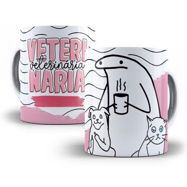 Arte Caneca Veterinária Flork Profissões Sublimação Jpg