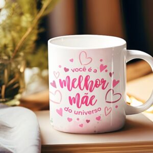 arte caneca voce e a melhor mae do universo png design
