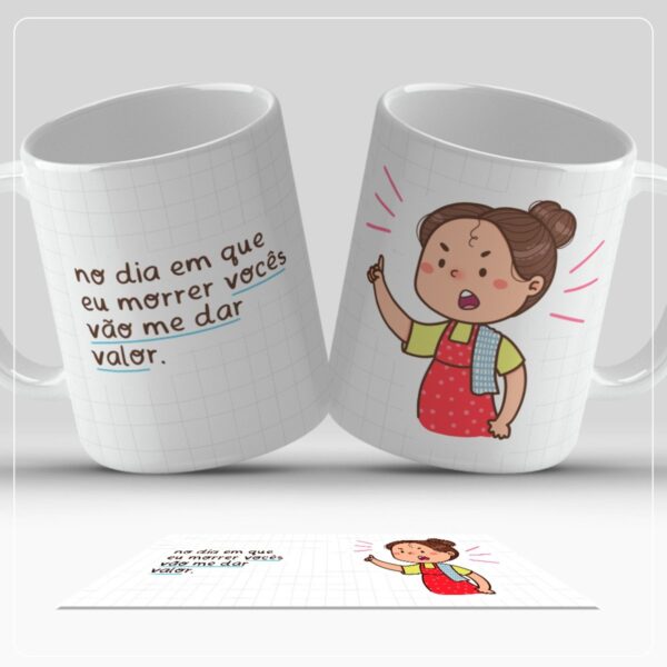 Arte Canecas Dia das Mães Png - Arquivo Digital