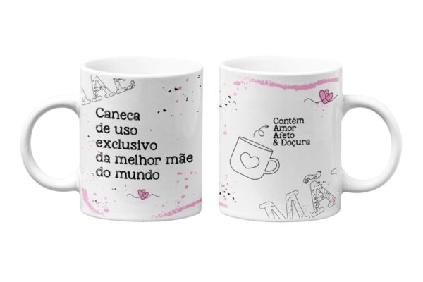 Arte Canecas Mães Png - Arquivo Digital