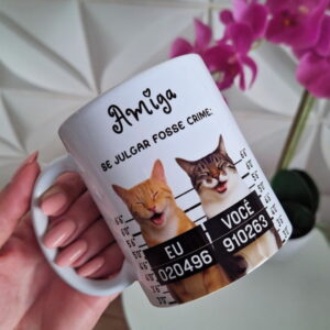 arte digital caneca amiga se julgar fosse crime png
