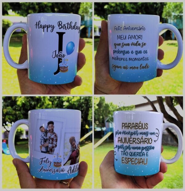 Arte Digital Caneca Aniversario Masculino Png E Corel 5