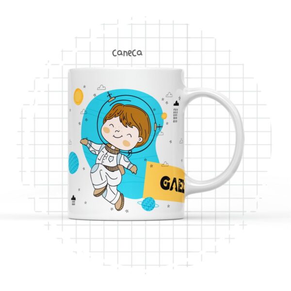 Arte Digital Caneca Astronauta - Arquivo Digital