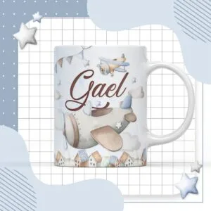 Arte Digital Caneca Avião Vintage - Arquivo Digital