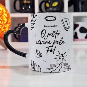 arte digital caneca crista o justo vivera livre png