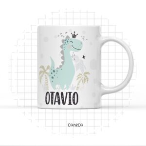 arte digital caneca dino menino arquivo digital kit digital