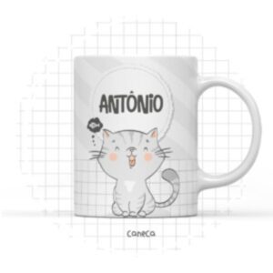 arte digital caneca gatinho arquivo digital kit digital
