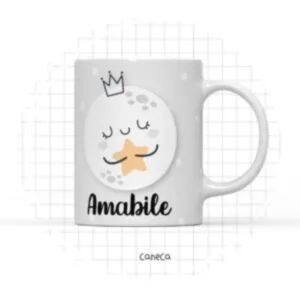 Arte Digital Caneca Lua - Arquivo Digital