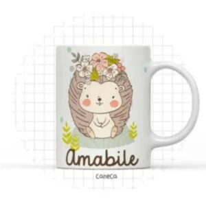 Arte Digital Caneca Porco Espinho - Arquivo Digital