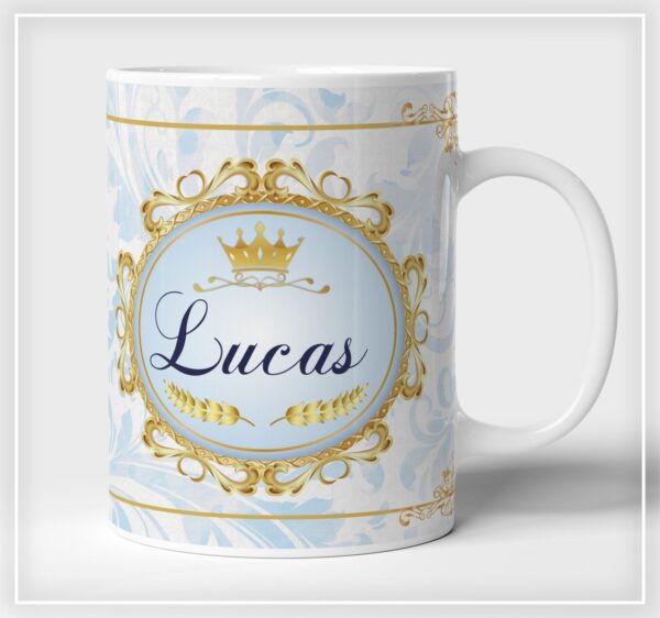 Arte Digital Caneca Realeza Menino - Arquivo Digital