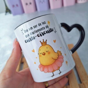 arte digital caneca ser de luz passarinho png sublimacao