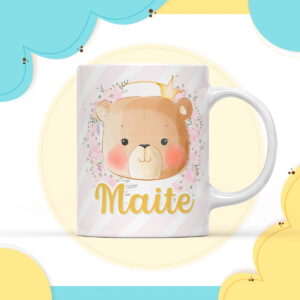 Arte Digital Caneca Ursinha Princesa para Sublimação 12 Arte Digital Caneca Ursinha Princesa Arquivo Digital