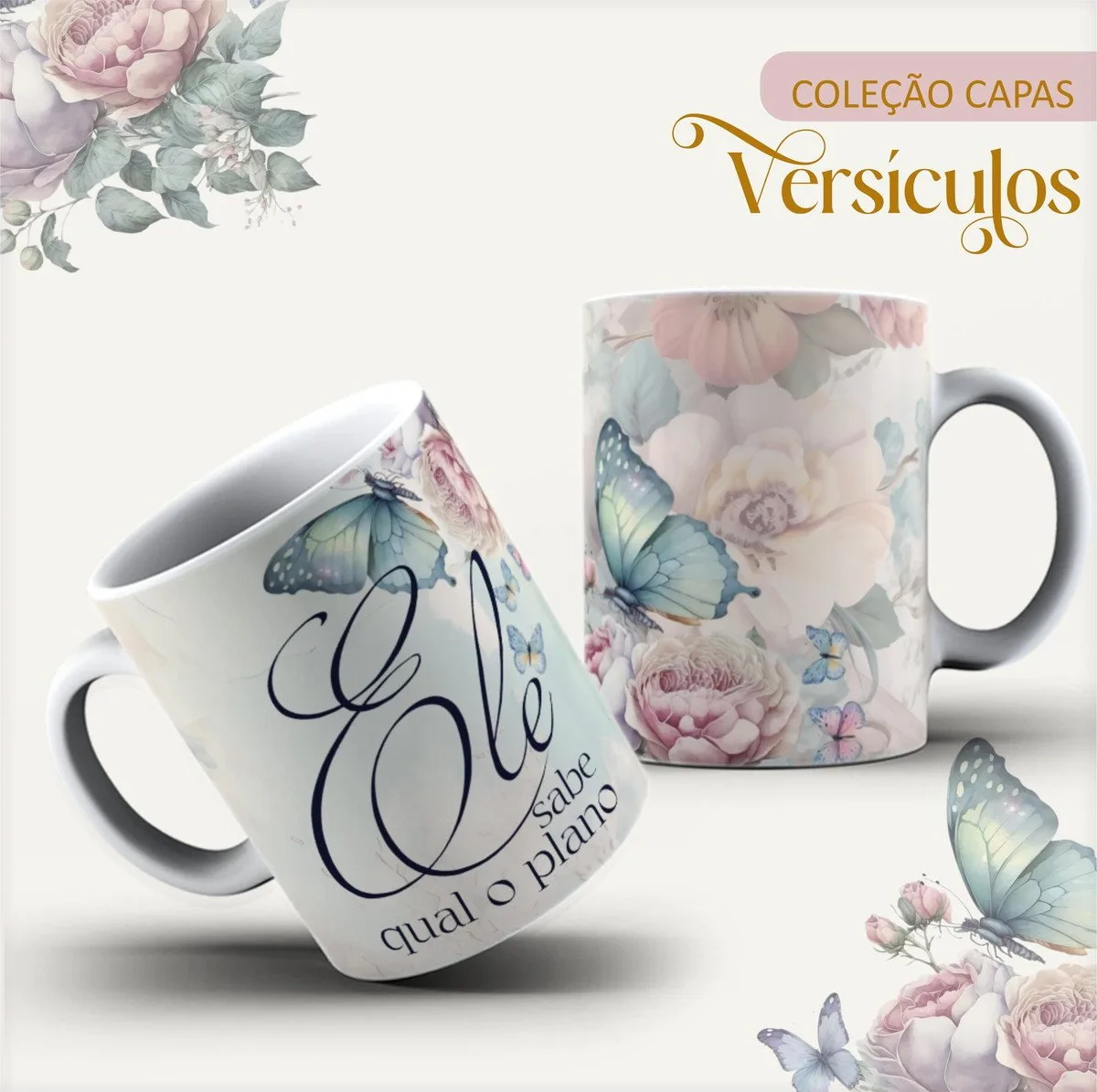 Arte Digital Canecas Versículos - Arquivo Digital 3 Arte Digital Canecas Versículos - Arquivo Digital