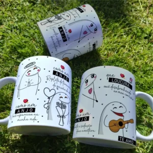 Arte Digital "Como um Anjo" para Caneca - Download Editável