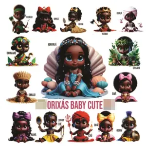 Arte Digital De Orixas Baby Kit Completo Em Png