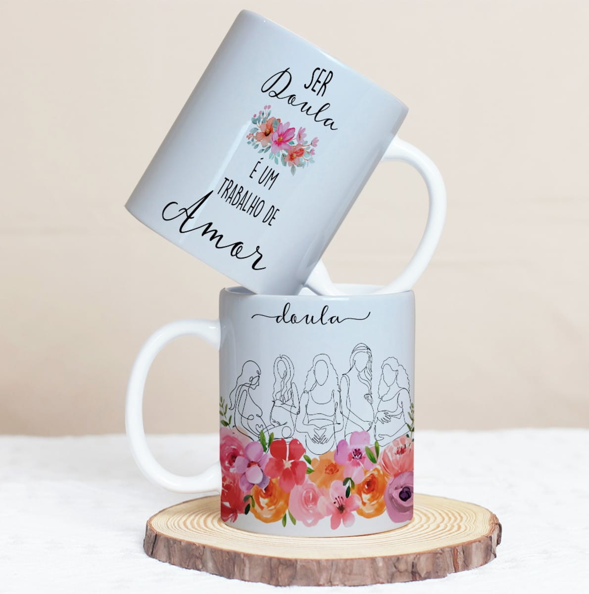 Arte Digital Doula PNG Aquarela para Caneca e Sublimação 1 Arte Digital Caneca Doula Png 1