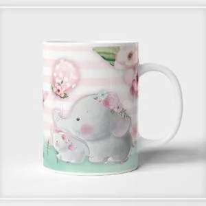 Arte Digital Elefantinha Baby para Caneca - Arquivo Digital