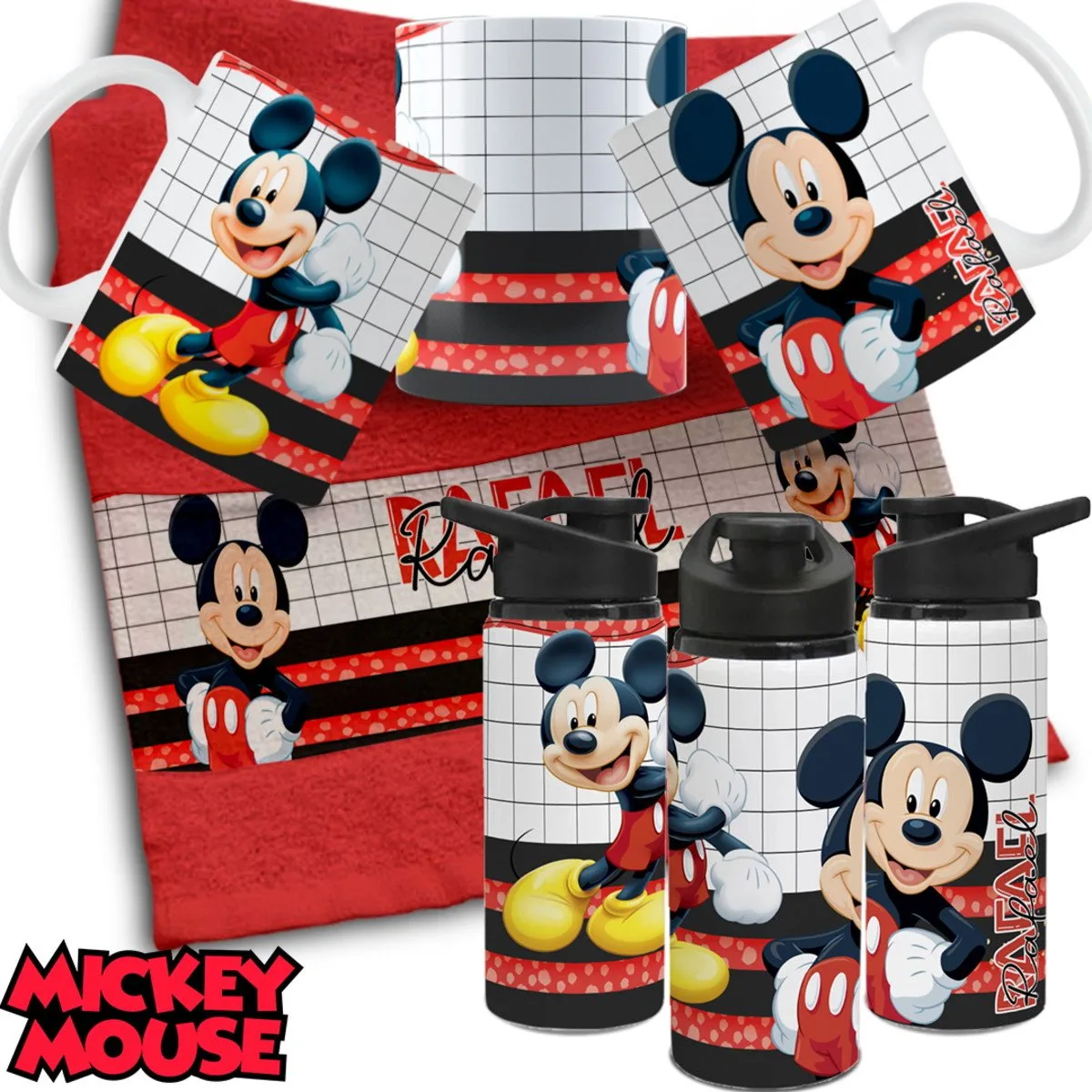 Arte Digital Personagens para Caneca, Toalhinha e Garrafinha 2 Arte Digital Personagens para Caneca, Toalhinha e Garrafinha