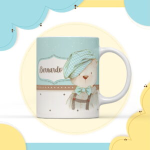 arte digital ursinho vintage para caneca arquivo digital