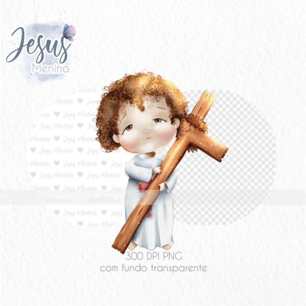 Arte Jesus Menino Kit Digital Santinhos Personalizados Png