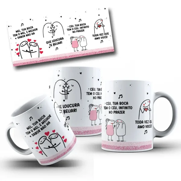 Arte para Caneca com Tema de Mel e Sabor