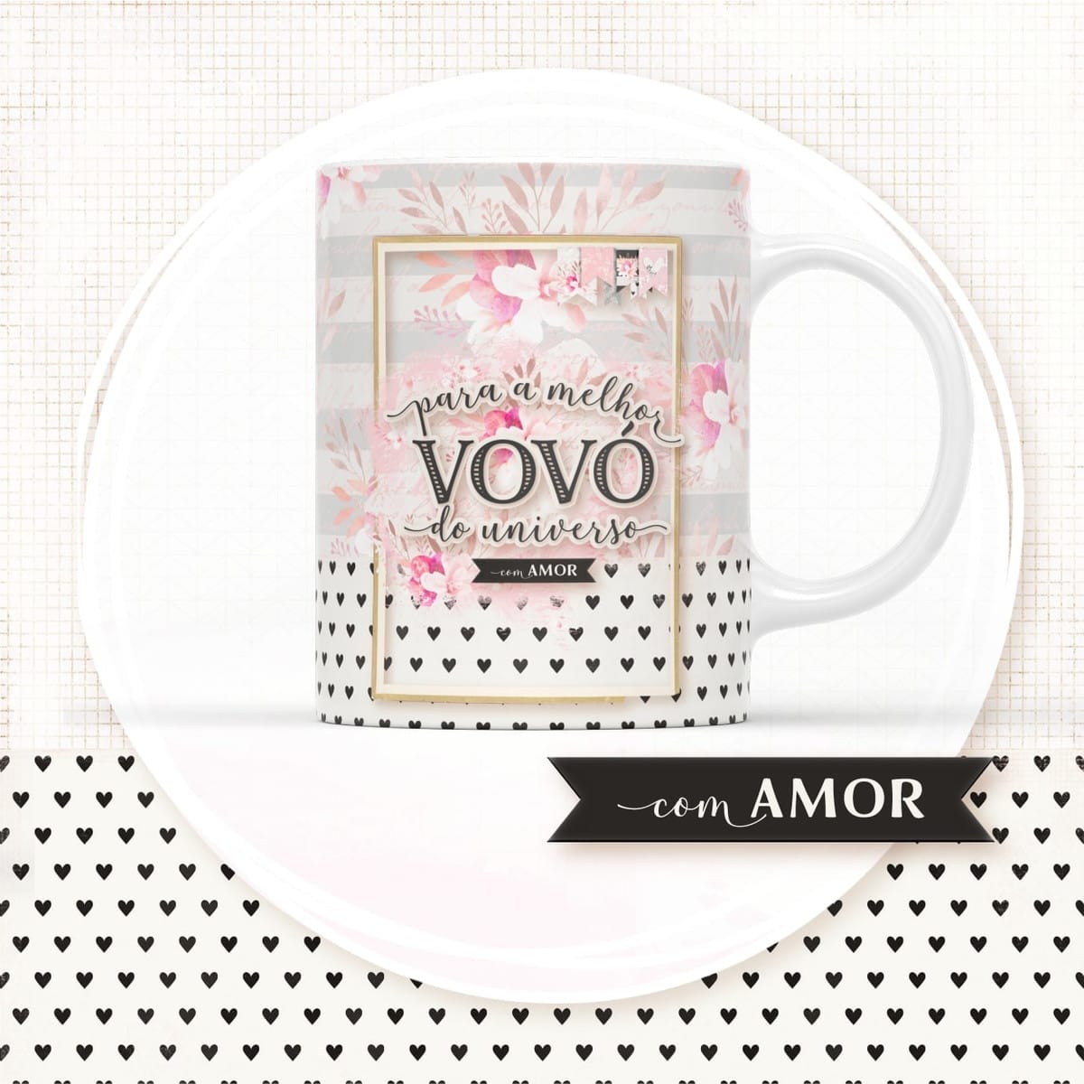 Arte para Caneca Dia dos Avós em PNG com Vovó e Vovô 2 Arte para Caneca Dia dos Avós em PNG com Vovó e Vovô - Imagem 2
