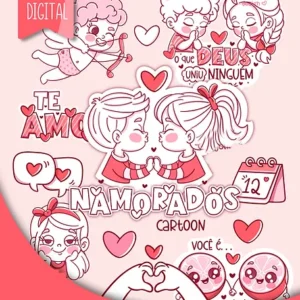 Arte para Personalizados de Dia dos Namorados PNG