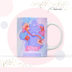 arte para sublimacao caneca signo gemeos arquivo digital