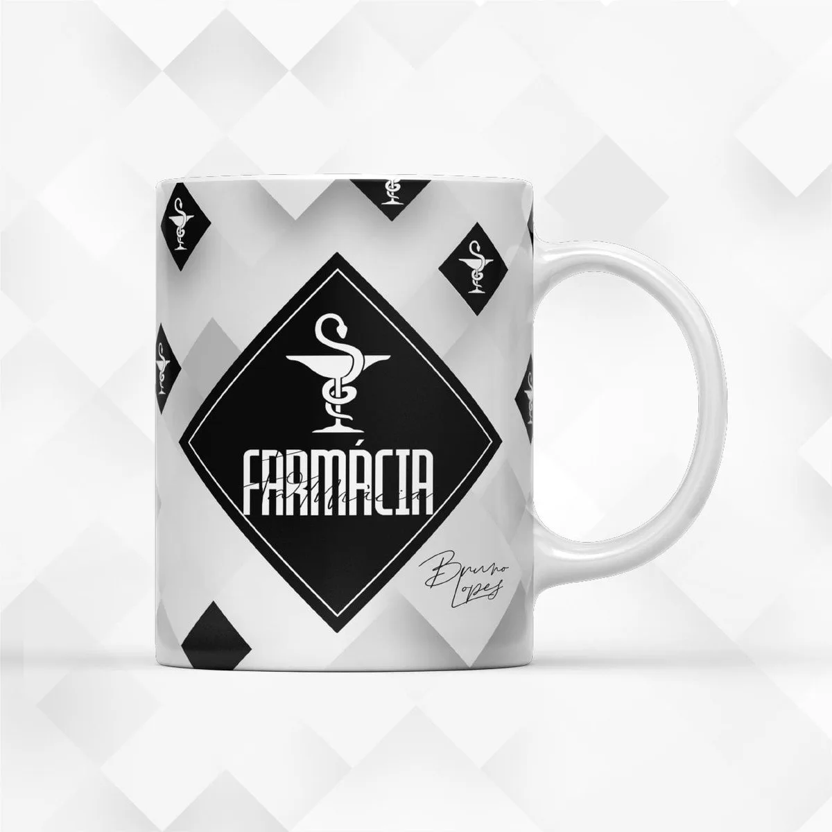 Arte para Xícara Farmácia Masculina