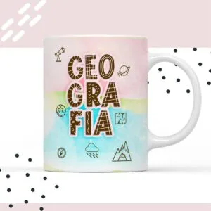 Arte para Xícara Geografia