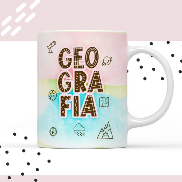 Arte para Xícara Geografia