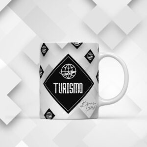 Arte para Xícara Turismo Masculina