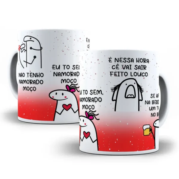 Arte Personalizável para Caneca de Solteiros - Flork