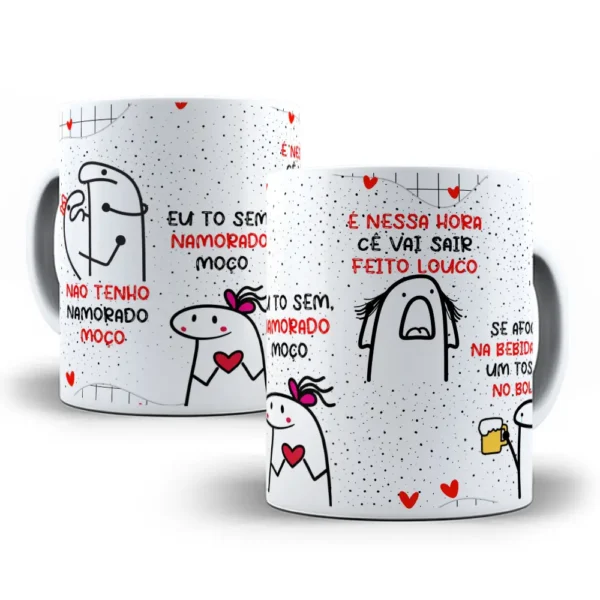 Arte Personalizável para Caneca de Solteiros - Flork