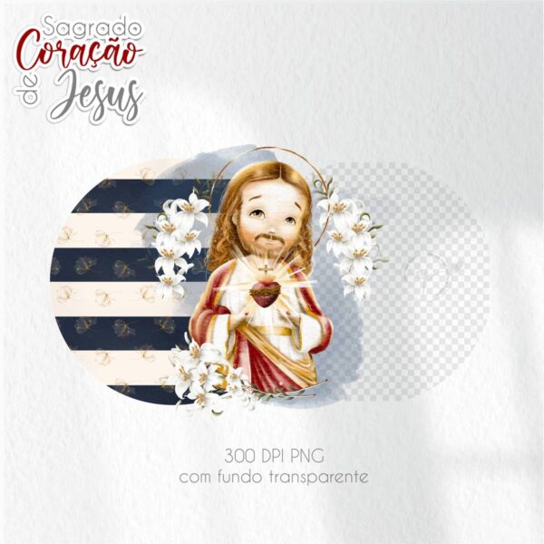 Arte Sagrado Coração de Jesus: Ilustrações PNG