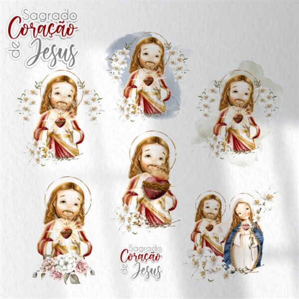 Arte Sagrado Coração de Jesus: Ilustrações PNG