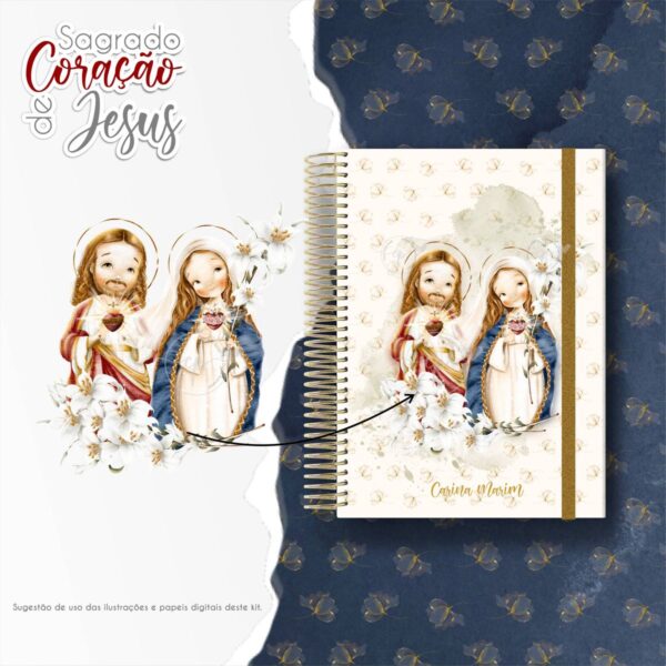 Arte Sagrado Coração de Jesus: Ilustrações PNG