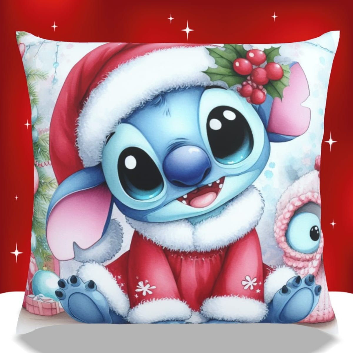 Kit Sublimação Almofada Stitch Natal com 15 PNGs 4 Kit Sublimação Almofada Stitch Natal com 15 PNGs - Imagem 4