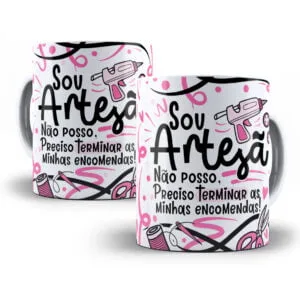 Arte Sublimação Caneca Artesã Flork Profissões Png