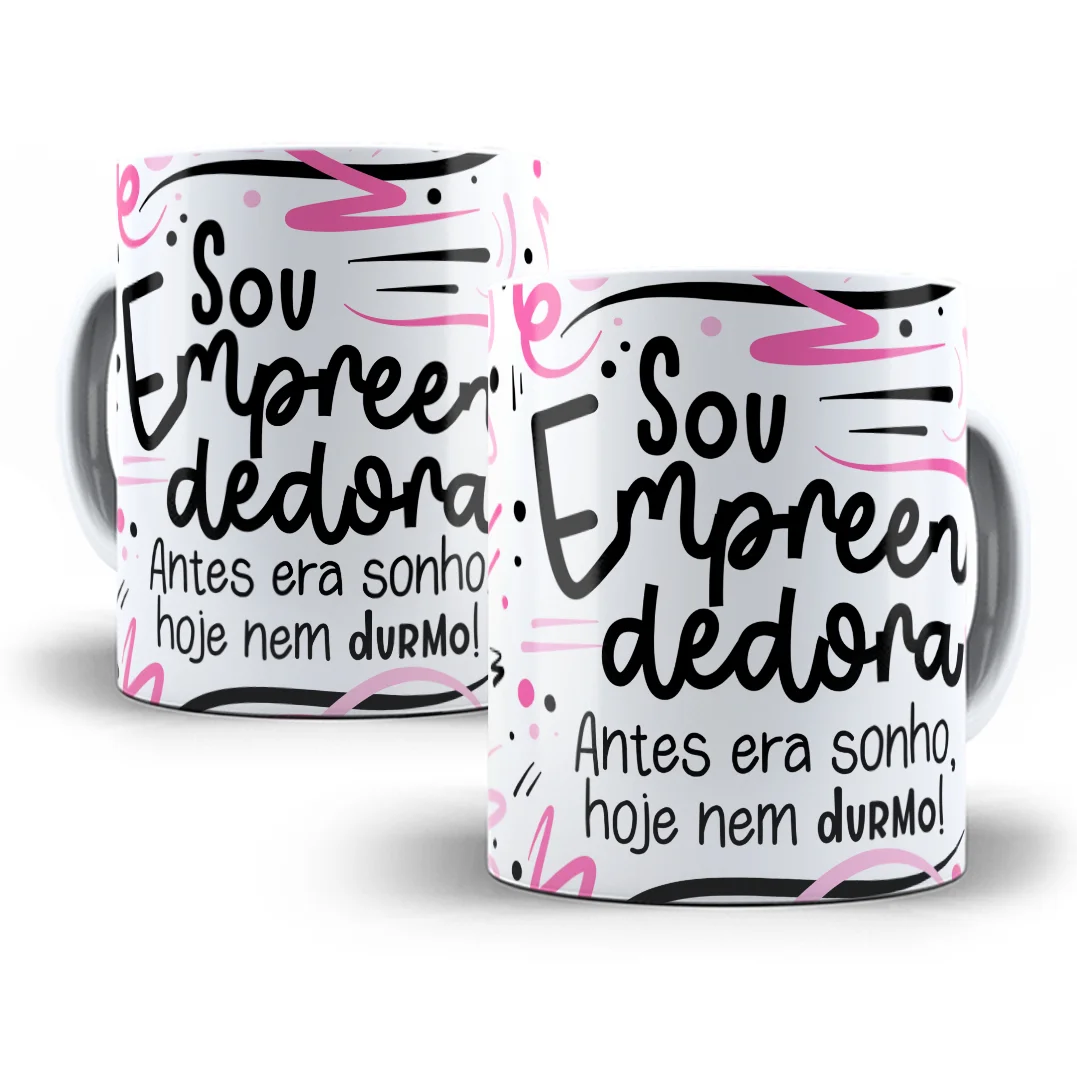 Arte Sublimação Caneca Empreendedor(a) Flork Profissões Png