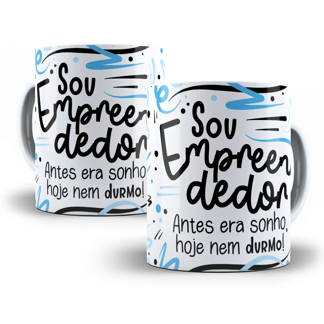 Arte Sublimação Caneca Empreendedor(a) Flork Profissões Png