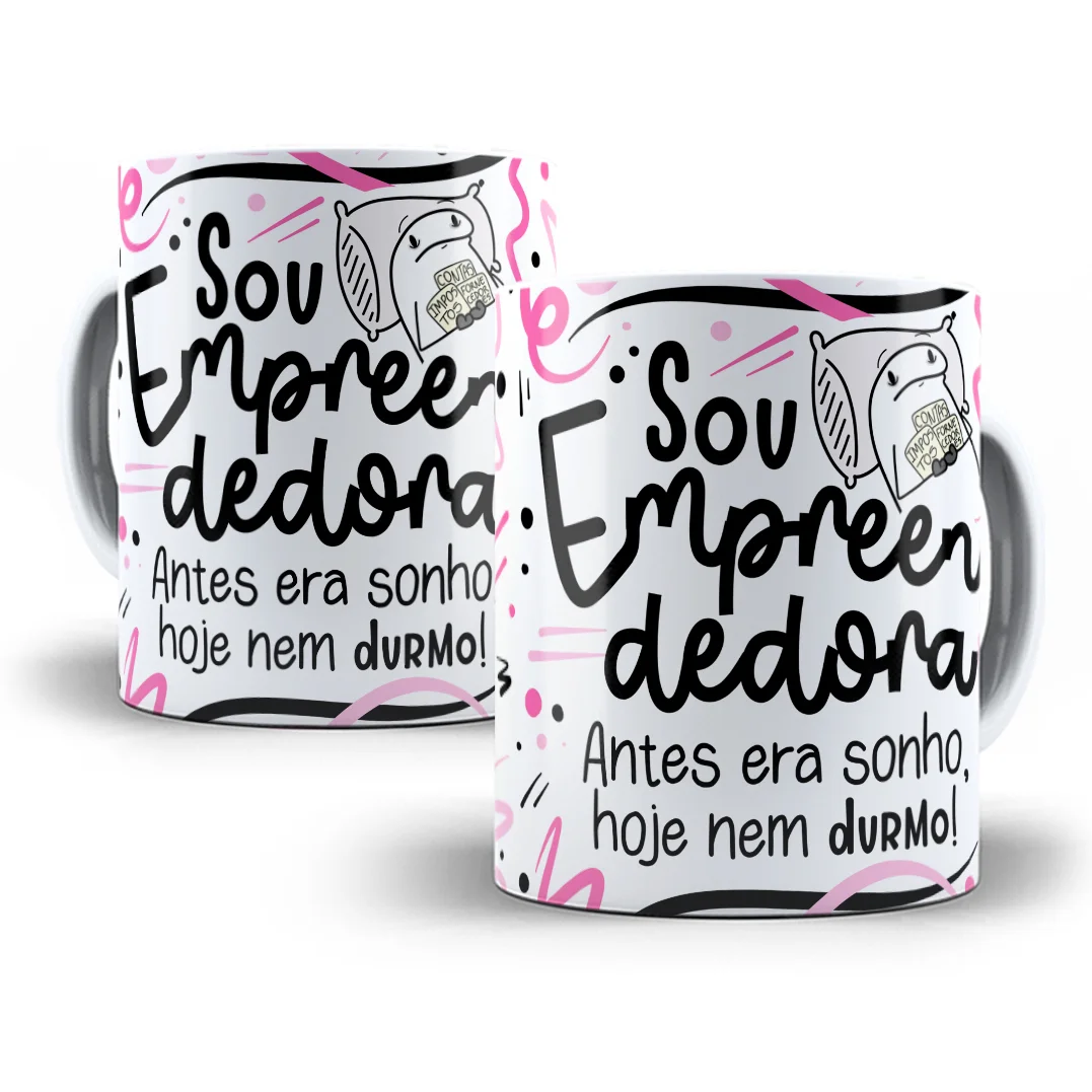 Arte Sublimação Caneca Empreendedor(a) Flork Profissões Png