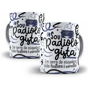 Arte Sublimação Caneca Radiologista Flork Profissões Png